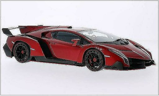 Lamborghini Veneno Coupe 1/18 Autoart metallic rood 2013 modelauto