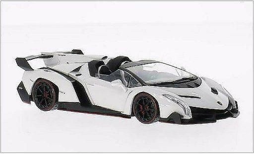Lamborghini Veneno Roadster 1/43 Kyosho wit/rood modelauto
