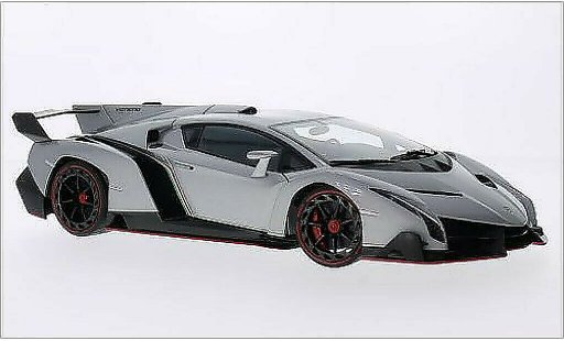 Lamborghini Veneno Coupe 1/18 Autoart Showcar Salon Genf metallic grijs 2013 modelauto