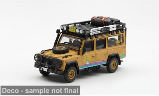 Modelauto Land Rover Defender 110 Camel Trophy Camel Trophy Tierra del Fuego 1998 Camel Trophy Team Romania Camel Trophy 1/64 Mini GT