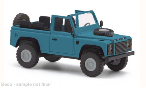 Modelauto Land Rover Defender 90 turquoise/zwart 1983 1/87 Busch
