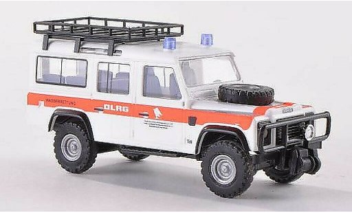 Land Rover Defender Base 1/87 Busch mit dakgepacktrager DLRG 1983 modelauto