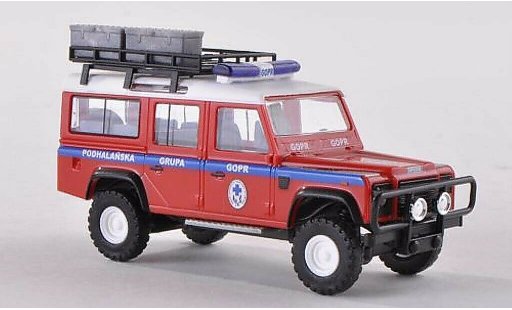 Land Rover Defender Base 1/87 Busch Podhalanska Grupa GOPR - Bergrettung Polen modelauto