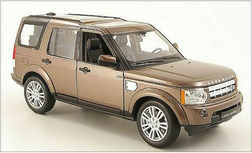 Land Rover Discovery Base 1/24 Welly 4 metallic bruin modelauto