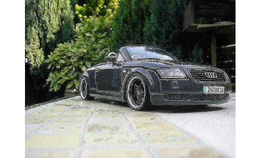 Audi TT rs roadster 1/18 Maisto grijs jantes porsche modelauto