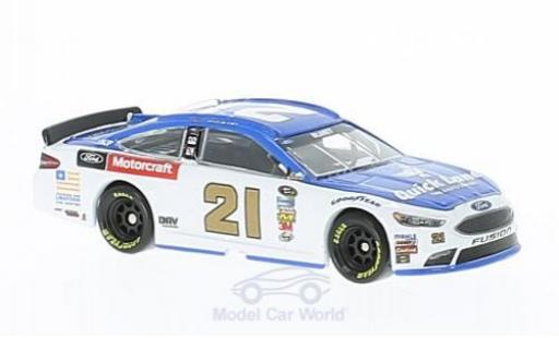 Modelauto Ford Fusion Nascar No.21 Wood Brothers Quick Lane Tire & Auto 2016 R.Blaney zonder Vitrine 1/64 Lionel Racing