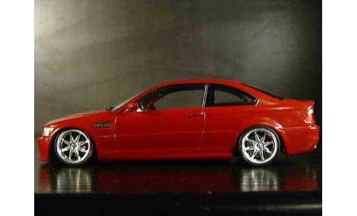 Bmw M3 coupe 1/18 Kyosho tuning E46 rood jantes alu modelauto