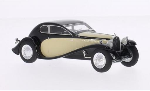 Modelauto Bugatti 50 superprofilee T zwart/beige RHD 1/43 Look Smart