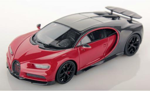 Modelauto Bugatti Chiron Sport grijs/rood 2019 1/43 Look Smart