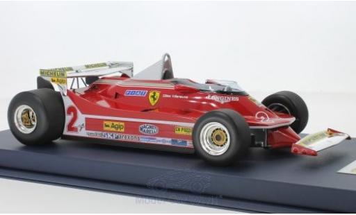 Modelauto Ferrari 312 P T5 No.2 formule 1 GP Monaco 1980 G.Villeneuve 1/18 Look Smart