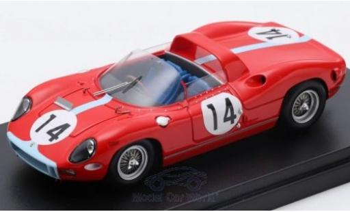Modelauto Ferrari 330 P RHD No.14 Scuderia 24h Le Mans 1964 G.Hill/J.Bonnier 1/43 Look Smart