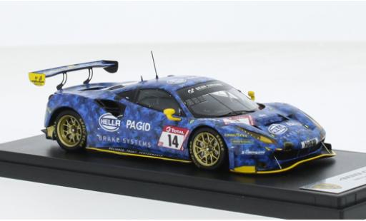 Modelauto Ferrari 488 GT3 EVO No.14 Hella Pagid - racing one 24h N&Atilde;&frac14;rburgring 2021 1/43 Look Smart