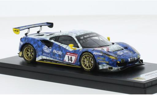 Modelauto Ferrari 488 GT3 EVO No.14 Hella Pagid - racing one 24h N&Atilde;&frac14;rburgring 2022 1/43 Look Smart