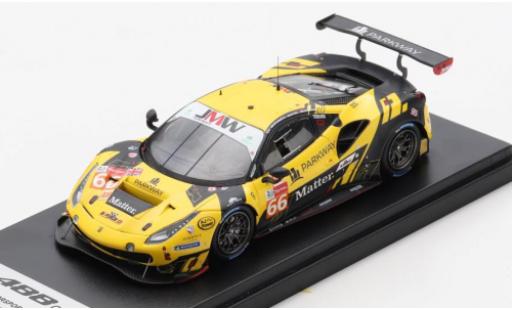 Modelauto Ferrari 488 GTE EVO No.66 JMW Motorsport 24h Le Mans 2020 R.Heistand/J.Magnussen/M.Root 1/43 Look Smart