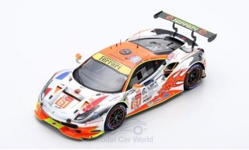 Modelauto Ferrari 488 GTE No.61 Clearwater Racing 24h Le Mans 2018 M.Griffin/W.S.Mok/K.Sawa 1/18 Look Smart
