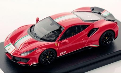 Modelauto Ferrari 488 Pista Piloti rood/Dekor 1/43 Look Smart