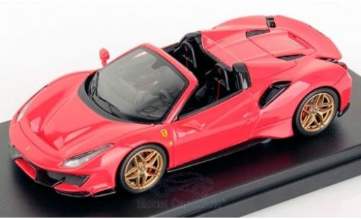 Modelauto Ferrari 488 Pista Spider rood 1/43 Look Smart