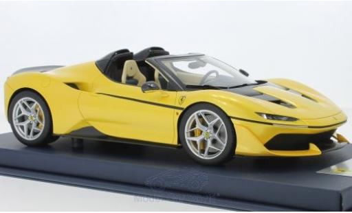 Modelauto Ferrari J50 Roadster metallic geel 1/18 Look Smart