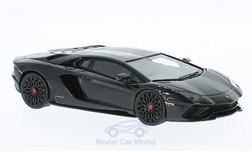 Modelauto Lamborghini Aventador S metallic zwart 1/43 Look Smart