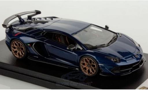 Modelauto Lamborghini Aventador SVJ blauw 1/43 Look Smart