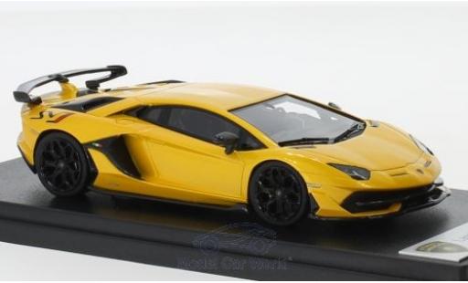 Modelauto Lamborghini Aventador J SVJ metallic geel 2018 1/43 Look Smart