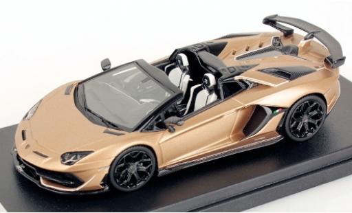 Modelauto Lamborghini Aventador SVJ Roadster mat-bronze 2019 1/43 Look Smart