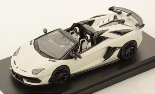 Modelauto Lamborghini Aventador SVJ Roadster mat-wit 2019 1/43 Look Smart