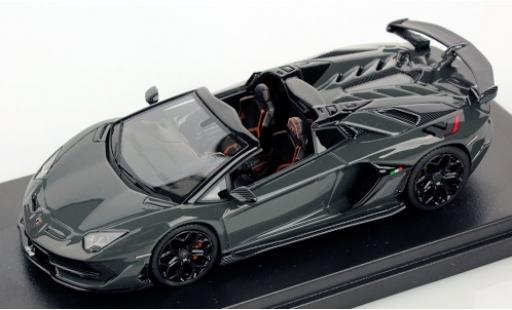 Modelauto Lamborghini Aventador SVJ Roadster metallic grijs 2019 1/43 Look Smart