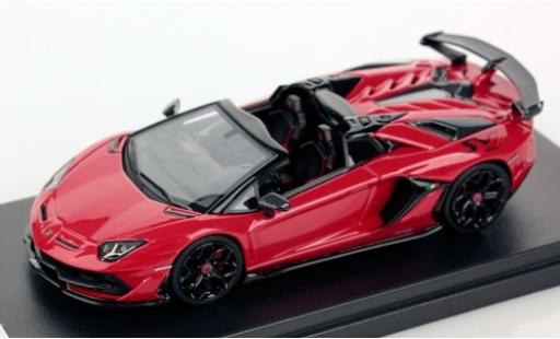 Modelauto Lamborghini Aventador SVJ Roadster rood 2019 1/43 Look Smart