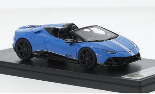 Modelauto Lamborghini Huracan Evo Spyder blauw 2022 1/43 Look Smart