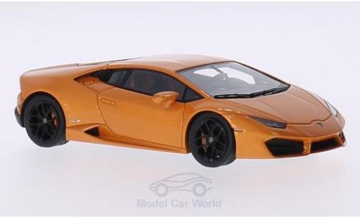 Modelauto Lamborghini Huracan Base LP 580-2 metallic oranje 2015 1/43 Look Smart