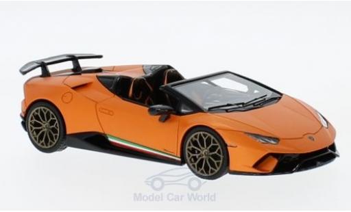 Modelauto Lamborghini Huracan Performante Spyder mat-oranje 1/43 Look Smart
