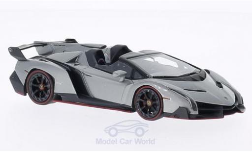 Modelauto Lamborghini Veneno Coupe metallic grijs 1/43 Look Smart