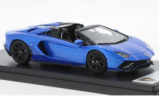 Modelauto Lamborghini Aventador Ultimae Roadster 780-4 metallic blauw 1/43 Look Smart