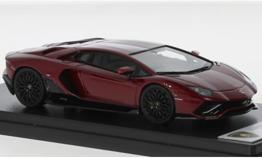 Modelauto Lamborghini Aventador Ultimae LP 780-4 metallic rood 1/43 Look Smart