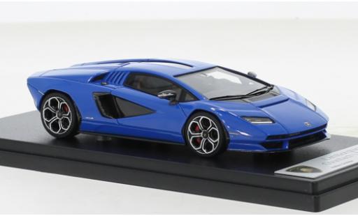 Modelauto Lamborghini Countach LPI 800-4 blauw 2022 1/43 Look Smart