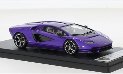 Modelauto Lamborghini Countach LPI 800-4 metallic paars 2022 1/43 Look Smart