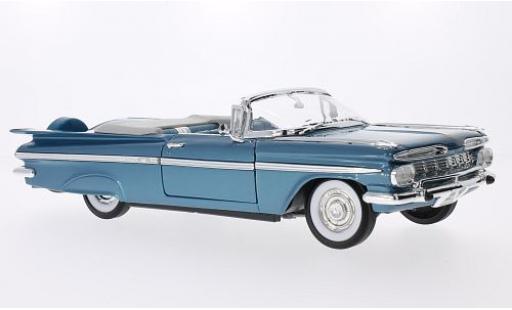 Modelauto Chevrolet Impala Sedan metallic blauw 1959 1/18 Lucky Die Cast