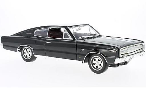 Modelauto Dodge Charger Coupe zwart 1966 1/18 Lucky Die Cast