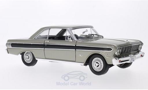 Modelauto Ford Falcon Berline metallic grijs/zwart 1964 1/18 Lucky Die Cast