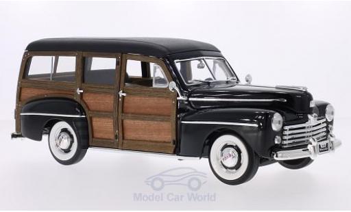 Modelauto Ford Woody Woody Wagon zwart/Holzoptik 1948 1/18 Lucky Die Cast