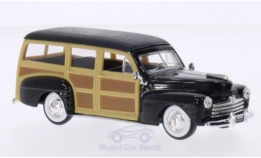 Modelauto Ford Woody Woody Wagon zwart/Holzoptik 1948 zonder Vitrine 1/43 Lucky Die Cast