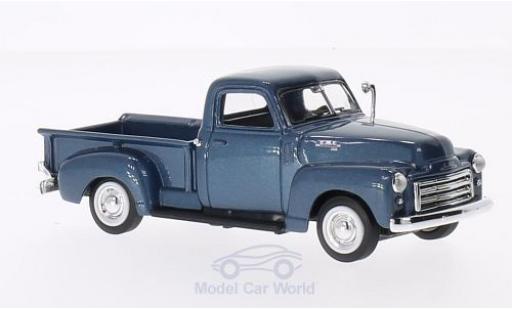 Modelauto GMC Pick up Base metallic blauw 1950 zonder Vitrine 1/43 Lucky Die Cast