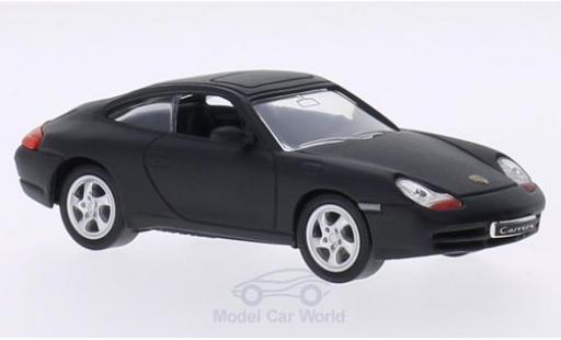 Modelauto Porsche 911 Carrera mat-zwart 1998 zonder Vitrine 1/43 Lucky Die Cast