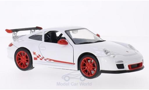 Modelauto Porsche 911 GT3 RS Mark 2 Felgen u. strepen rood wit 1/24 Lucky Die Cast