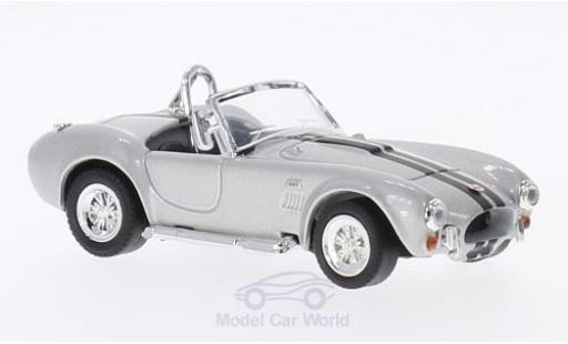 Modelauto Shelby Cobra 427 S/C met zwarten strepen grijs 1949 zonder Vitrine 1/43 Lucky Die Cast