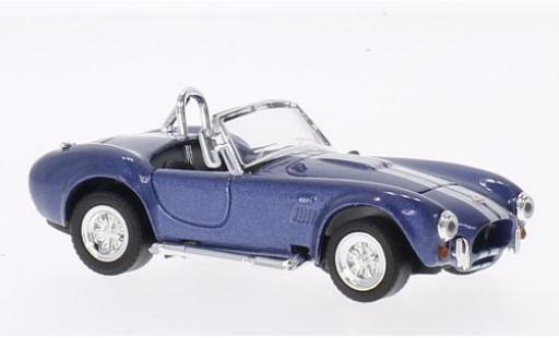 Modelauto Shelby Cobra 427 S/C met witen strepen metallic blauw 1949 sans Vitrine 1/43 Lucky Die Cast