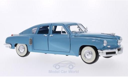 Modelauto Tucker Torpedo Base metallic blauw 1948 1/18 Lucky Die Cast