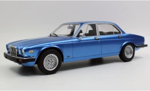 Modelauto Jaguar XJ6 Base 6 metallic blauw 1982 1/18 Lucky Step Models