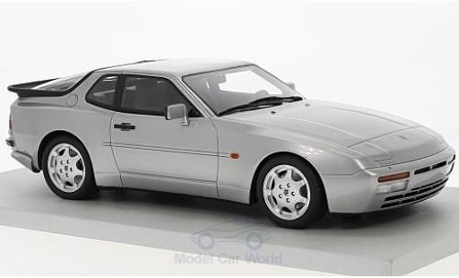 Modelauto Porsche 911 1991 Turbo S grijs 1/18 Lucky Step Models